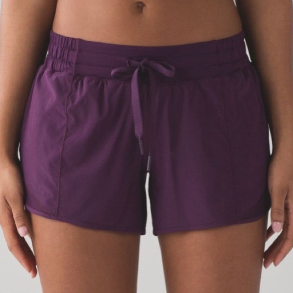 Lululemon Hotty Hot Short Long 4" Darkest Magenta